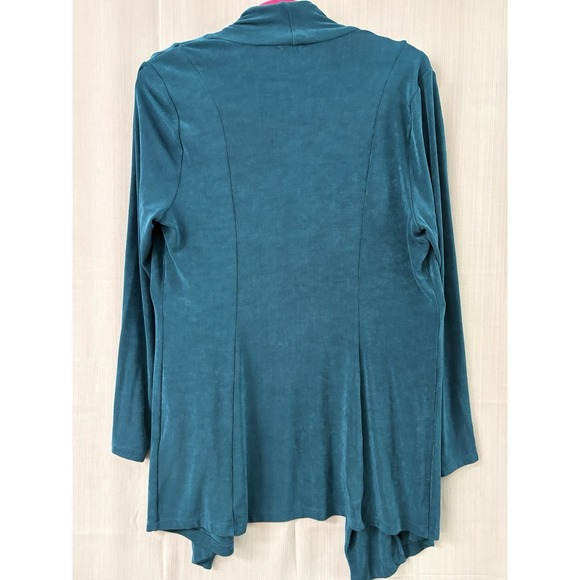 Women's Chicos‎ Size 1 Lightweight 3/4 Length Sleeves Blue Cardigan Sweater - Picture 5 of 5